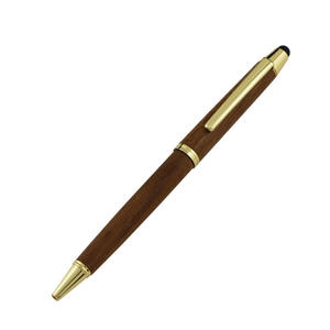 2 in 1 Luxury Hotel Gift Bamboo Wooden <b>Pen</b> Custom Eco-friendly Twist Ballpoint <b>Pen</b> with Stylus - Product Image 2