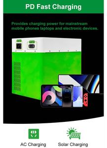 สถานีไฟฟ้าพกพา 1000W 2000WH แบตเตอรี่ลิเธียม LiFePO4 คลื่นไซน์บริสุทธิ์ MPPT 220V เครื่องกำเนิดไฟฟ้าสำหรับตั้งแคมป์ - Product Image 5