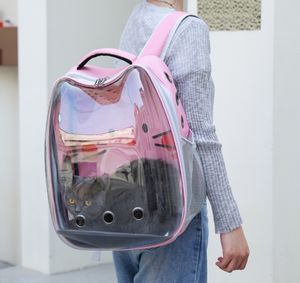 กระเป๋าเป้สะพายหลังแบบใสมี9สีใส่สัตว์เลี้ยงแบบพกพากระเป๋าใส่สัตว์เลี้ยงรูปทรงแมวกระเป๋าเป้สะพายหลังรูปแมว - Product Image 6