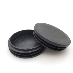 Tapón de tubo redondo de plástico para muebles, cubierta de orificio plano antideslizante, 50 mm de diámetro - Product Image 1