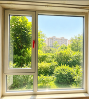 Ventana Abatible de Aluminio con Aislamiento Térmico de Alta Hermeticidad y Vidrio de Ahorro Energético para Apartamentos, Ventana de Piso a Techo al por Mayor