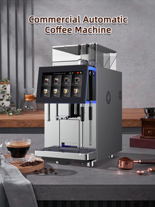 เครื่องชงกาแฟเอสเพรสโซ่อัตโนมัติแบบสองหม้อต้ม สำหรับร้านกาแฟ พร้อมฟังก์ชั่นทำฟองนม ระบบชำระเงินผ่าน IoT รองรับหลายภาษา - Product Image 5