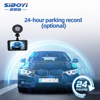 Caméra de tableau de bord double HD 1080P avec écran tactile IPS 4,0 pouces, enregistreur DVR de voiture, surveillance de stationnement 24H, capteur G, garantie 1 an
