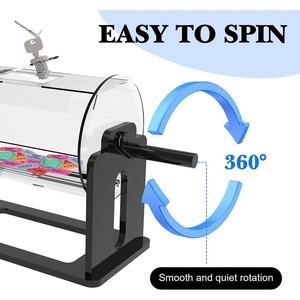 Tambor de Sorteo con Diseño Silencioso y Manivela Giratoria, Tambor Giratorio Resistente para Boletos de Rifa - Product Image 4