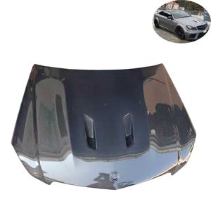Nouveau capot moteur en fibre <span class=keywords><strong>de</strong></span> carbone pour Mercedes-Benz Classe C W204 C63 AMG - Installation par boulonnage - <span class=keywords><strong>Noir</strong></span> - Product Image 1