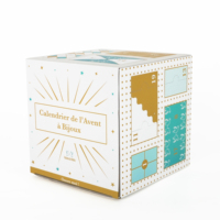 Boîte de calendrier de l'avent personnalisée en gros pour emballage de cadeaux de Noël, boîte en papier à compartiments multiples