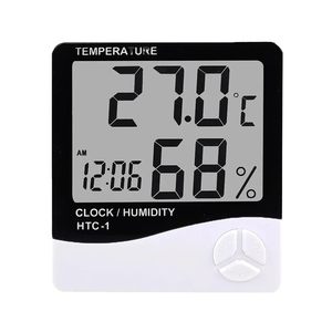Digital Temperature and <b>Humidity</b> Room Thermometer Thermo Hygrometer and Clock - Product Image 5
