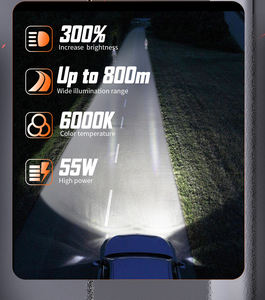 Faro antiniebla con lente de proyector Bi Led de 2 pulgadas de salida de fábrica con luz antiniebla Led automotriz de 80W 6000K - Product Image 4