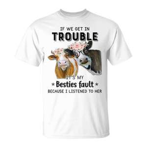 T-shirt « Si on se fait du malaise, c'est la faute de mes meilleures amies » - Product Image 1