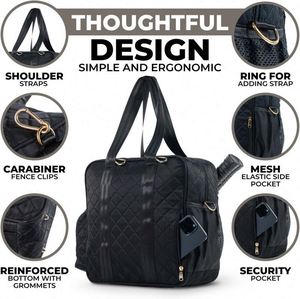 Échantillon Gratuit : Sac de Pickleball Étanche à Cadre Externe avec Doublure en Polyester et Crochets pour Clôture, Design Unisexe - Product Image 4