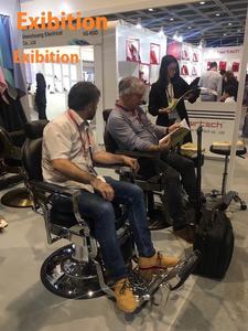 Chaise de salon de coiffure de luxe pour la coiffure et la beauté, couleur de cuir personnalisable, matériau métallique pour les hôtels et les ateliers - Product Image 2