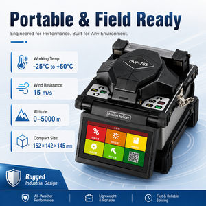 Empalmadora de Fibra Óptica Totalmente Automática DVP 765 con Pantalla LCD de 4.3 Pulgadas, Abrazadera 3 en 1, Empalme en 8s para FTTH - Product Image 6