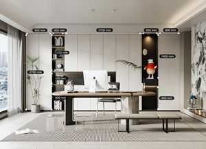 木制图书馆书柜和带门的书架，可转换，可折叠和冷却功能 - Product Image 4