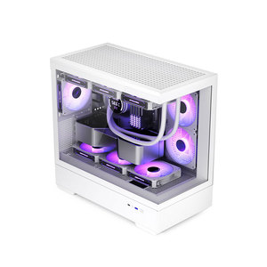 Caja de <span class=keywords><strong>PC</strong></span> AIGO Micro ATX con Soporte para Múltiples Ventiladores, Cristal Templado de 360 mm, Caja Vertical para Juegos con Soporte para Placa Base, para Gamers - Product Image 3