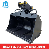 RB RB100 Cucharón Inclinable de Ingeniería Totalmente Personalizado OEM/ODM Q355/NM400/Q460 Certificado CE Accesorio para Excavadora con Apertura de Mandíbula de 1200mm