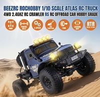 Camion tout-terrain RC FMS Atlas 1/10 4WD RTR 35T avec moteur 550, 2,4 GHz, 15 km/h, 2 vitesses, 40A, 340 mm, LED, 3S pour voiture RC tout-terrain