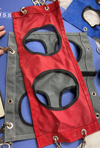 Arnés impermeable de <span class=keywords><strong>hamaca</strong></span> de tela Oxford con gancho de acero inoxidable, arnés colgante para mascotas, herramienta de aseo para gatos y perros para salón de mascotas - Product Image 3