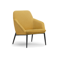 Fauteuil en tissu minimaliste de style nordique Centre d'affaires commercial Négociation et réception Chaises de loisirs
