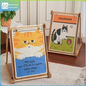 Griffoir pour chat multifonctionnel avec cadre photo <span class=keywords><strong>D</strong></span>écoration murale triangulaire pour chats - Product Image 1