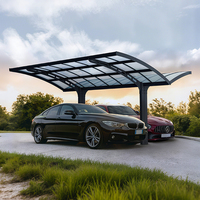 Abri de voiture en aluminium étanche robuste avec fonction d'abri Parking et garage personnalisables facilement assemblés directement en usine