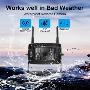 AHD 720P กล้องมองหลังด้านหน้าระบบตรวจสอบอินฟราเรดการมองเห็นได้ในเวลากลางคืน 7 นิ้ว 2CH ไร้สายสำรองไร้สาย-7N-X38 - Product Image 4