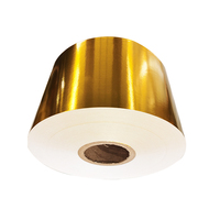 Rouleau de papier d'aluminium doré pour emballage alimentaire, imprimé en gravure, gaufré, papier d'emballage pour chocolat souple, 70 microns, taille personnalisée, laminé