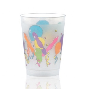 Gobelet de stade en plastique translucide givré promotionnel de 16oz-Gobelets flexibles de givre polychromes de l'heure la plus heureuse - Product Image 5