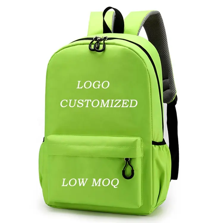 Promotional cheap durable unisex 600D polyester school bags children backpacks
