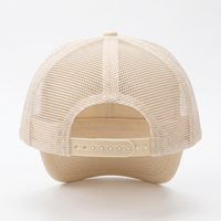 Gorra de béisbol deportiva snapback estructurada de alta calidad, personalizada, en blanco, de 7 paneles, con parte trasera de malla, visera plana, camuflaje azul y corona alta.