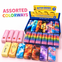 Groothandel Boter Squishy Knijp Speelgoed Diverse Kleurrijke Stick Designs met 12-delige Displaydoos