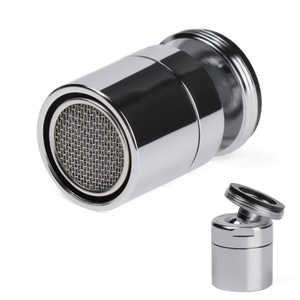 Robinet de cuisine double fonction avec tête de pulvérisation rotative à 360 degrés et aérateur - Product Image 5