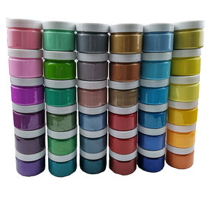 Fournitures artistiques pour adultes, Kits de <span class=keywords><strong>peinture</strong></span> en acrylique, grand ensemble de couleurs métalliques, 100ml - Product Image 6