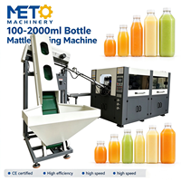 Mesin Pembuat Botol PET 4 Cavity dengan Kontrol PLC, Mesin Peniup Plastik Otomatis Penuh 500ml untuk Botol Air, Jus, dan Minyak