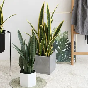 Greenery Tijger Blad Kunstmatige Bloem Kunstmatige Plant Met Potten Voor Indoor Decoratie Tafel Decoratie