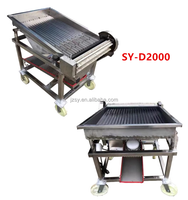 Machine commerciale de retrait de peau de soja vert humide 160 kg/h/décortiqueur Edamame frais/machine à éplucher les pois automatique