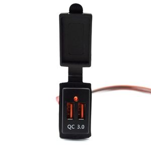 Cargador usb de doble puerto para motocicleta, enchufe de encendedor de cigarrillos para teléfono móvil, 24v DC 12v - Product Image 6