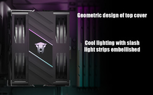 Jungle Leopard K400 pro double ARGB fan Intel 6Heat Pipe cpu cooler TDP 230 2000 RPM speed 20dBA PC <b>Computer</b> desktop <b>Case</b> fan - Product Image 5