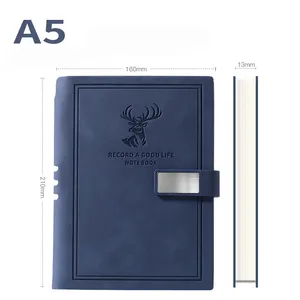 Custom High Quality A5 Leather Diary\/ Leather Journal With Pocket