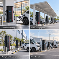 Chargeur rapide DC pour véhicules électriques, station de recharge EV, CCS2, CCS1, GB/T, CE, OCPP, double pistolet, 40/60/80/120/160/180/240 kW, chargeur commercial haute puissance