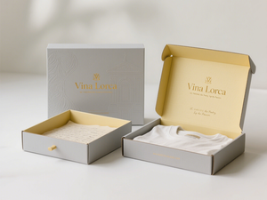 Caja de Embalaje para Suscripciones de Ropa, Opción de Cartón Corrugado Tipo B y E, Caja de Envío Autoblocante con Caja Interior Rígida para Regalos, Fabricante - Product Image 3