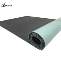 Tapis de yoga en caoutchouc naturel PU avec motif personnalisé découpé au laser, 5 mm d'épaisseur, antidérapant, écologique, pour la salle de sport, le Pilates, l'entraînement à domicile