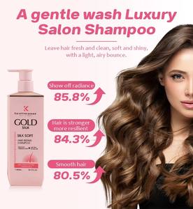 แชมพูสูตรบำรุงเส้นผมและกระตุ้นการเจริญเติบโตของเส้นผม 750 มล. สำหรับแบรนด์ส่วนตัว ผลิตภัณฑ์วีแกน ผสมเปปไทด์ ช่วยผ่อนคลายและบำรุงหนังศีรษะ - Product Image 3