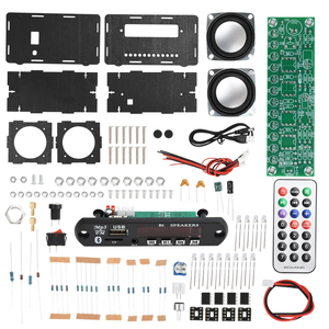 วิทยุ FM ชุดอุปกรณ์อิเล็กทรอนิกส์ DIY ลำโพงที่รองรับ BT 5.0 พร้อมตัวบ่งชี้ระดับเสียงที่ทำงานด้วยเสียง LT875418221748 วิทยุ FM ที่ทำงานด้วยเสียง - Product Image 6