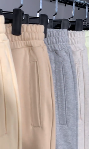 OEM 380 GSM Terry hip hop Jogger trống Heavyweight pháp Terry bán buôn biểu tượng tùy chỉnh pháp Terry Sweatpants - Product Image 5