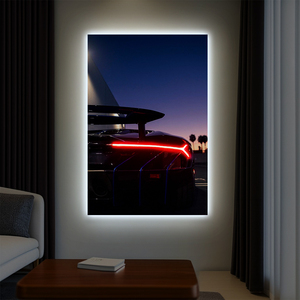 Di alta qualità decorazione della casa opere d'arte stampa acrilica luce posteriore per auto di illuminazione pittura <span class=keywords><strong>camera</strong></span> dei bambini LED parete arte decorazione - Product Image 5