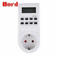 Prise numérique intelligente 240V monophasée avec minuterie LED et compte à rebours, compatible UE, AU, US, UK, FR, BR
