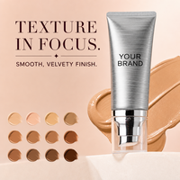 Fond de teint liquide mat longue tenue, anti-brillance, waterproof, effet naturel, offre un service OEM ODM personnalisé pour un usage quotidien.