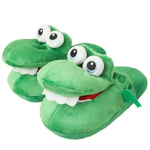 Tiktok's в том же стиле, игрушка для резьбы по песку, с открытым ртом, Крокодиловая плюшевая игрушка, тапочки, танцевальная пародия, динозавр, хлопковая обувь