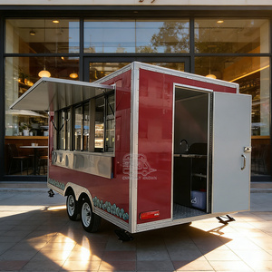 OEM Mobile Bar Ice Coffee Crepe Hot Dog <b>Candy</b> Trailer Food Truck For Sale Remolque De Comida - Product Image 5
