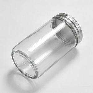 Custom 4oz 8oz 100ml 1000ml <b>Food</b> Snack Spice Wide Mouth Reusable <b>Container</b> Clear Empty <b>Glass</b> Storage Jar with Aluminum Screw Lid - Product Image 3